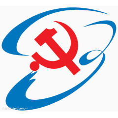 党建蓝白简约图标