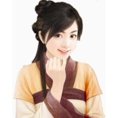 手绘卡通小人素材卡通古风图片