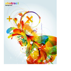 抽象多彩时装模式