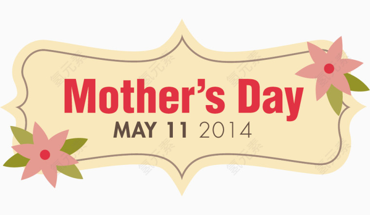 母亲节卡片吊牌