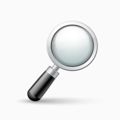 办公学习用品放大镜图标设计矢量素材