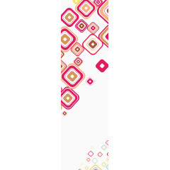 创意彩色圈圈名片底纹