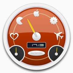 橙色短跑佩剑冲图标