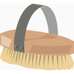 卡通打扫卫生刷子