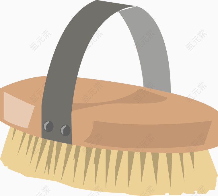 卡通打扫卫生刷子