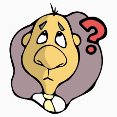 思考的卡通人物