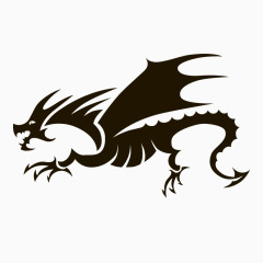 欧洲长翅膀的龙