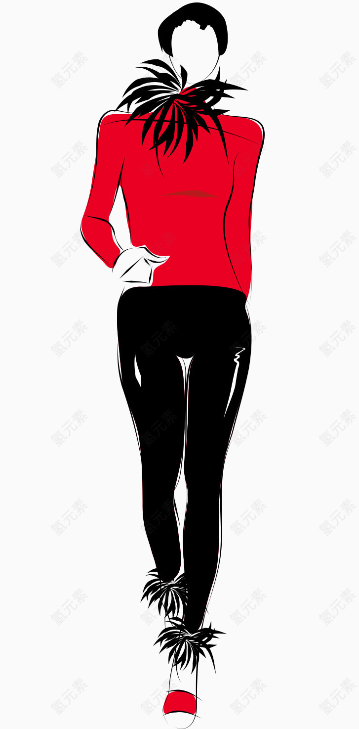 手绘女性服装设计
