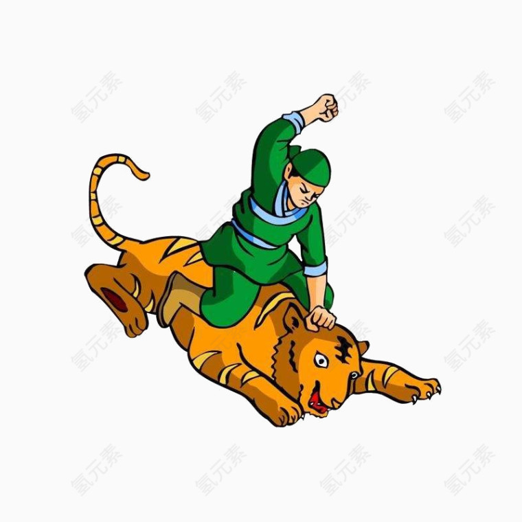 古代武松打虎素材下载
