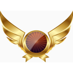 金色炫酷游戏翅膀