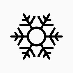 六角雪花符号图标