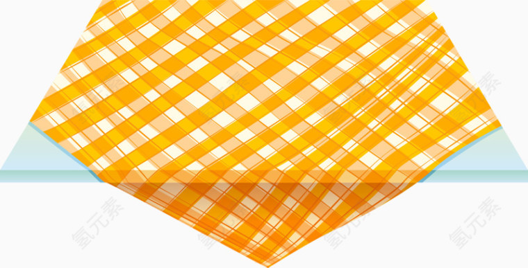 方桌子黄色格子桌布格子布木制