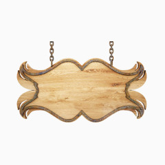 木纹吊牌招牌复古