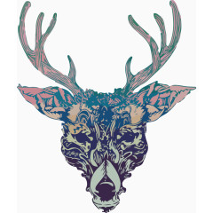 圣诞节麋鹿海报元素