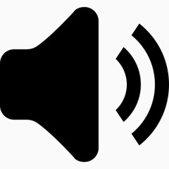 音频音乐声音演讲者体积平坦的Icons作为自由