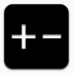 应用程序计算器黑色图标