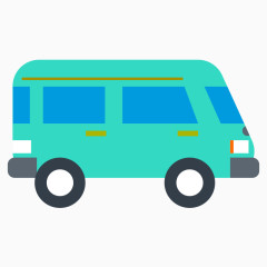 卡通物流车快递运输车辆面包车