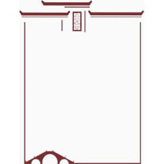 安徽徽派建筑边框简图