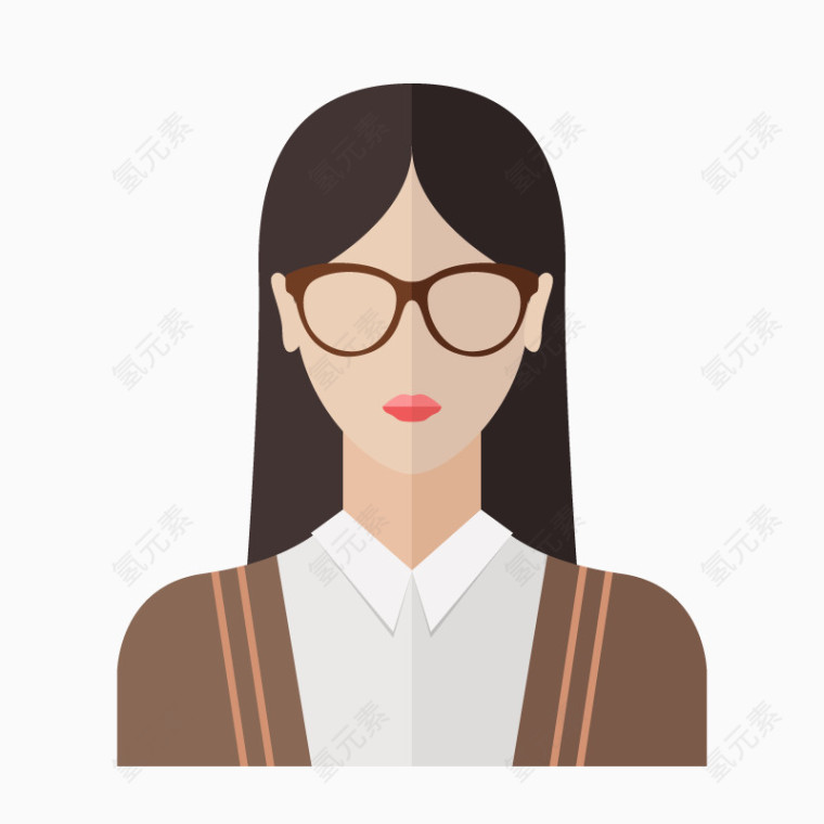 无表情人物头像