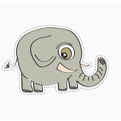 大象贴纸