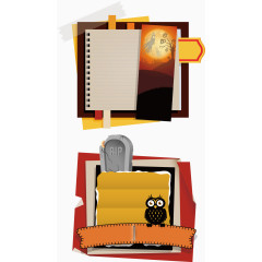 万圣节不规则装饰图案