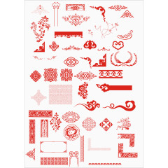 春节红色装饰边框