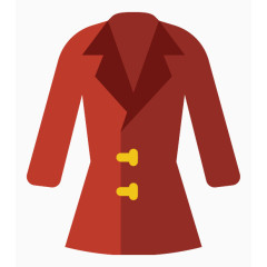 冬季元素冬季大衣卡通手绘装饰元素