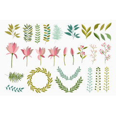 花卉植物元素集锦