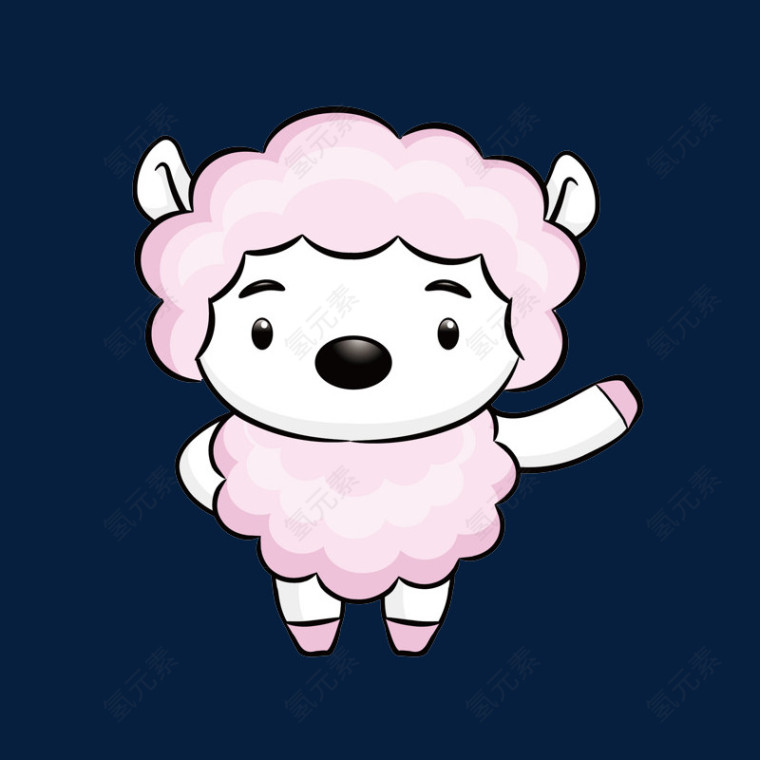 卡通羊透明图