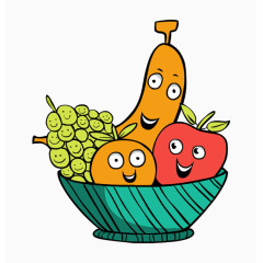 水果篮子蔬菜篮子免抠水果盘