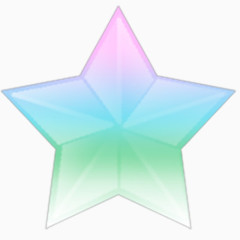 彩色淡雅五角星