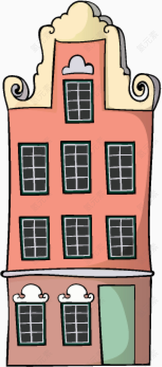 卡通房子