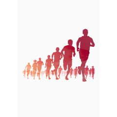 跑步海报众人跑步