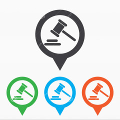 法官槌子图标素材