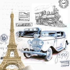 复古车 复古建筑