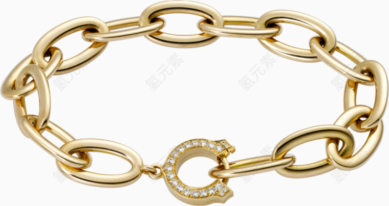 卡地亚金色手链