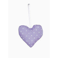 白色圆点装饰紫色心形