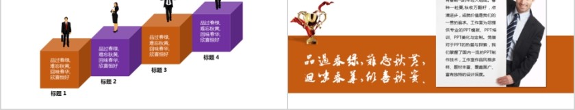 简约市场调查报告行业数据分析ppt模板第5张