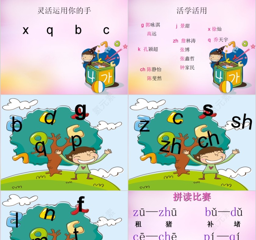 小学生汉语文拼音PPT课件 第9张