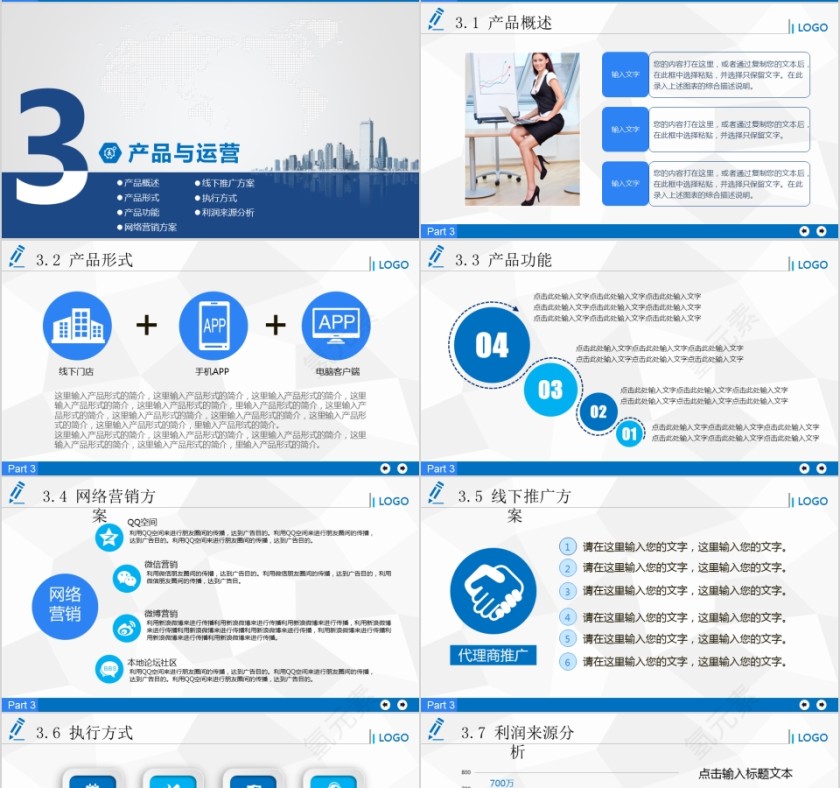 2019简约大气商务策划ppt模板商业创业计划书项目ppt模版融资路演第4张