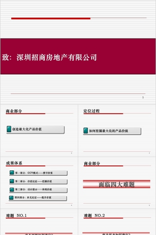 房地产商业项目商业定位提案ppt