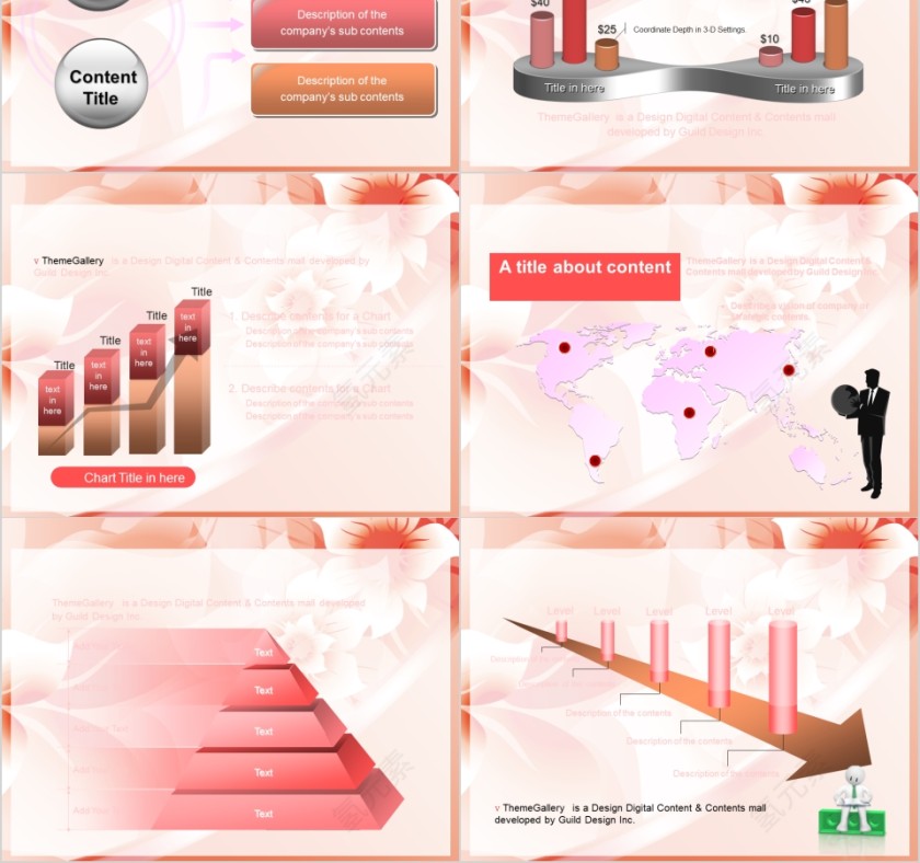 橙色化妆品美容美体spa模板PPT第2张