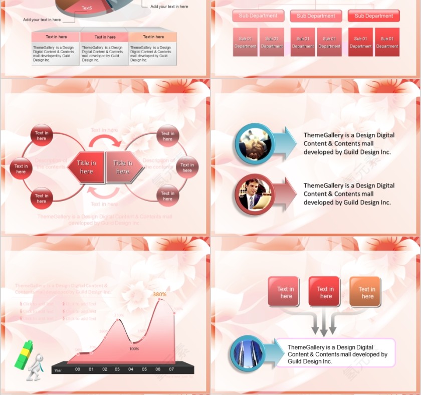 橙色化妆品美容美体spa模板PPT第4张