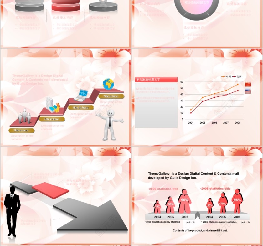 橙色化妆品美容美体spa模板PPT第6张