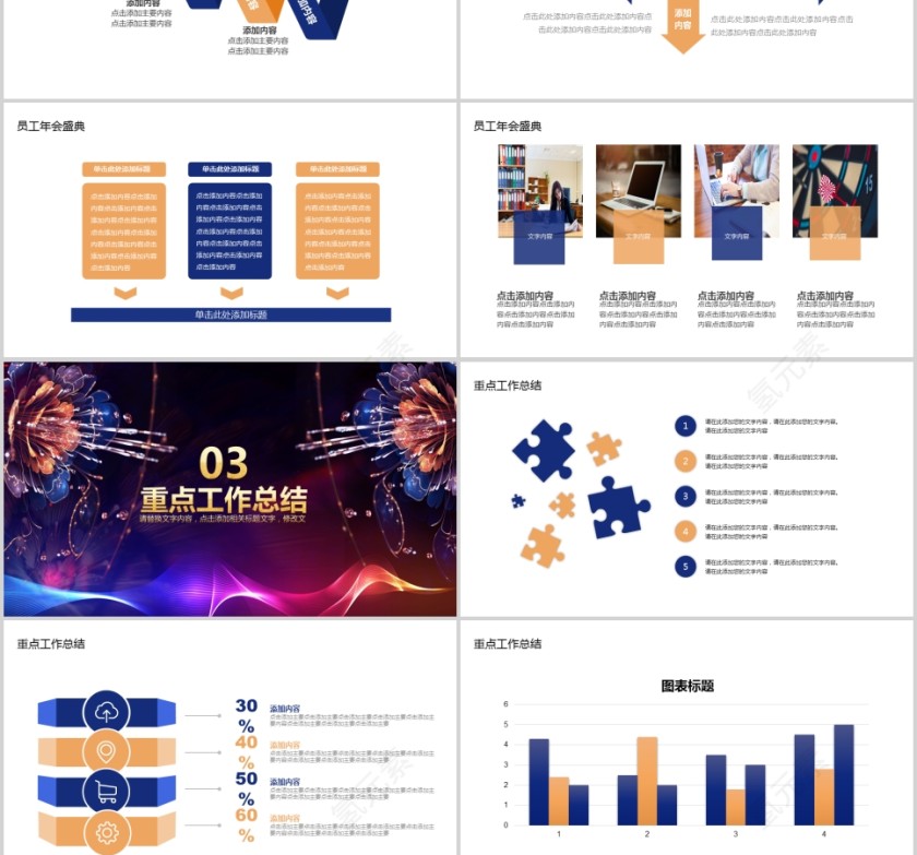 赢战猪年总结计划年会PPT第3张