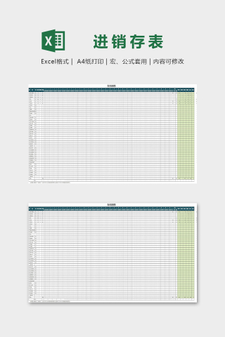 餐饮部酒水饮料进销存自动统计表excel模板