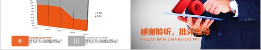 简约平安银行数据报告ppt第5张