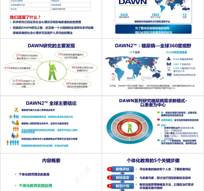 个体化糖尿病教育的发展和实践ppt模板第2张