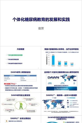 个体化糖尿病教育的发展和实践ppt模板