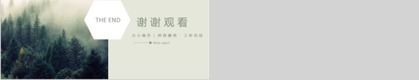 绿色森系极简年末总结PPT模板第5张